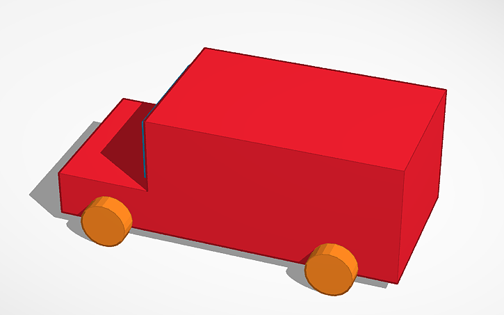 3D design Car I made in like 50 seconds - Tinkercad