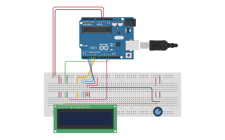 Circuit design DISPLAY ARDUINO - Tinkercad