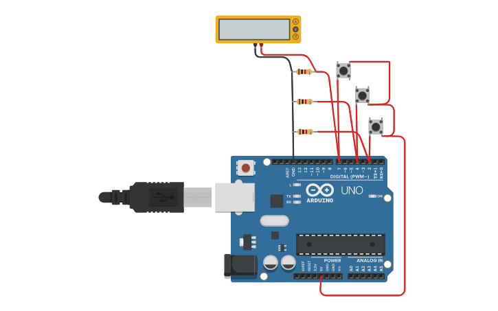 Circuit design დავალება | Tinkercad