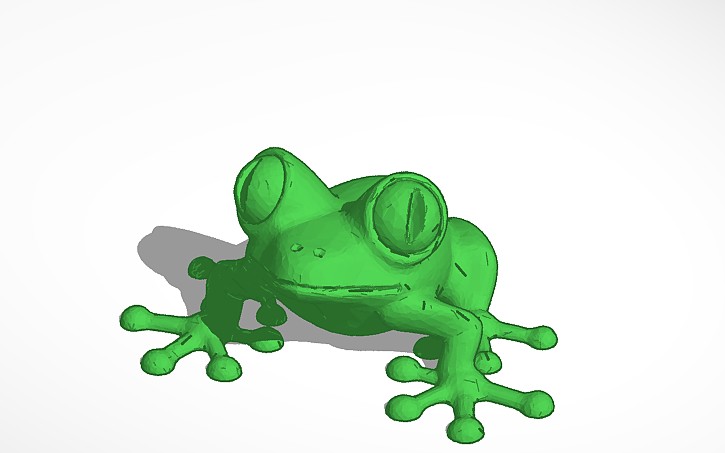 Frog Solidworks 3D design Frog - Tinkercad