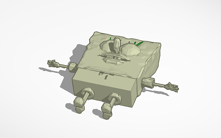 3D design Spongebob - Tinkercad