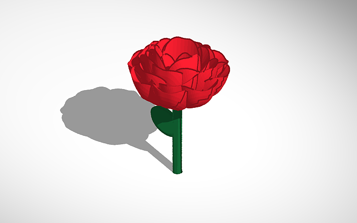 Autocad 3d Roses 3D design Rose - Tinkercad