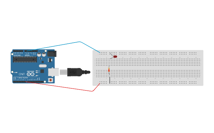 Circuit design CSS4 LED Blink - Tinkercad