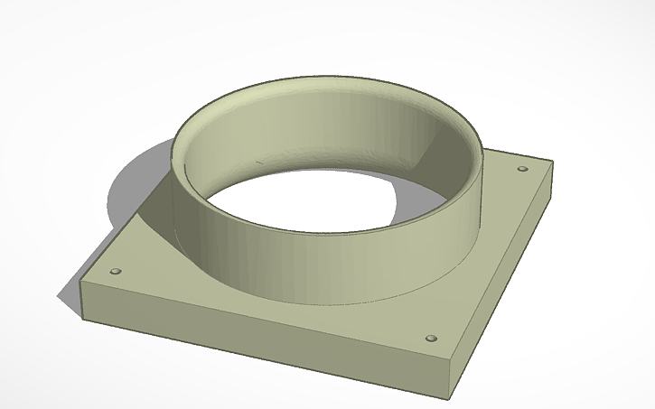 3D design 120mm Fan to Dryer Duct Connector | Tinkercad