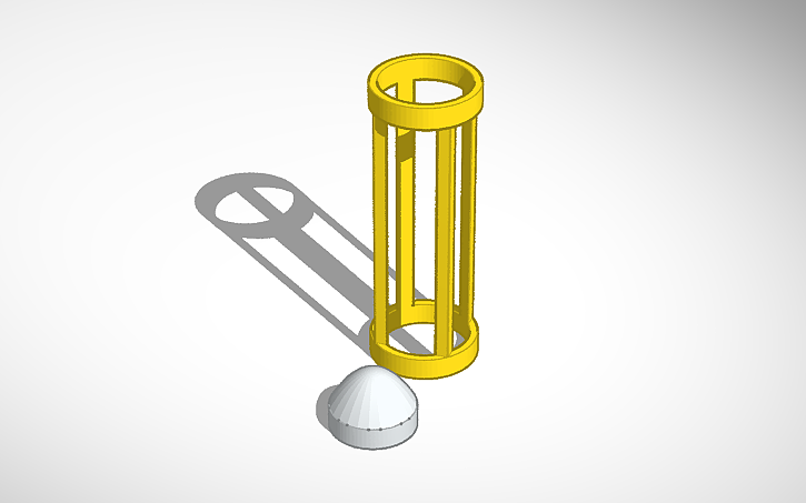 3D design Cylinder Frame - Tinkercad