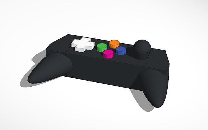 Remote Console 3d Model 3D design Remote Control for Console Games - Tinkercad