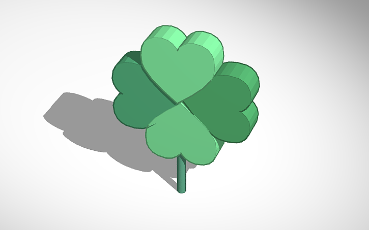 Clover Designcad 3D design clover | Tinkercad
