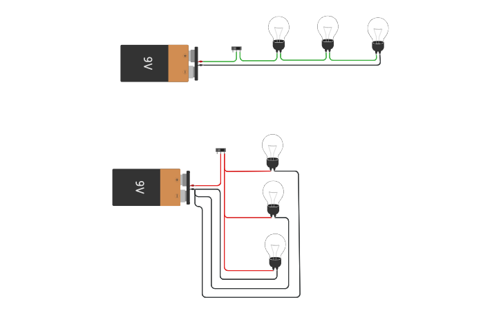 Circuit design Circuito paralelo y en serie - Tinkercad