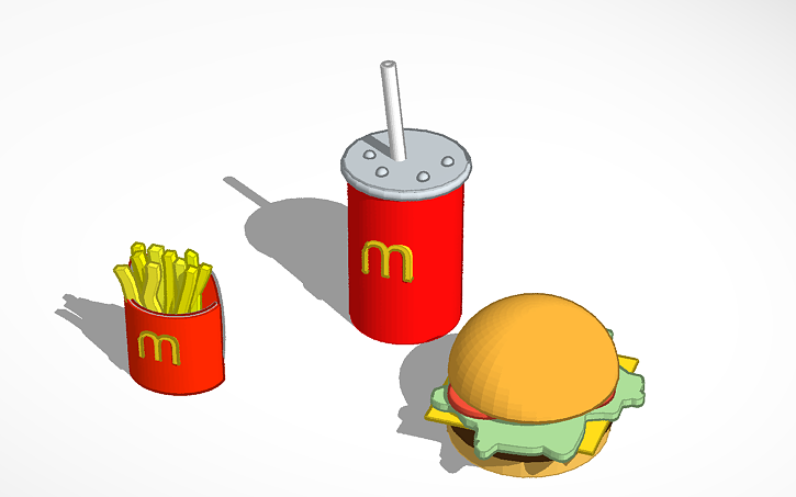 3D design McDonalds Food | Tinkercad