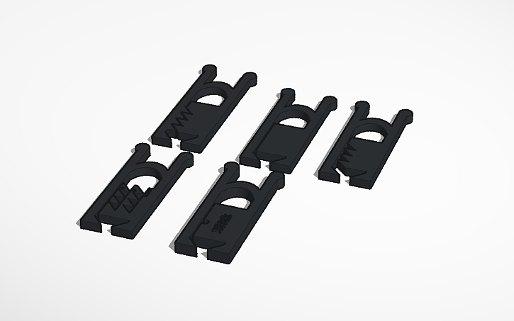 Claps Autocad Block 3D design Bl4ck_Clap_Clip - Tinkercad