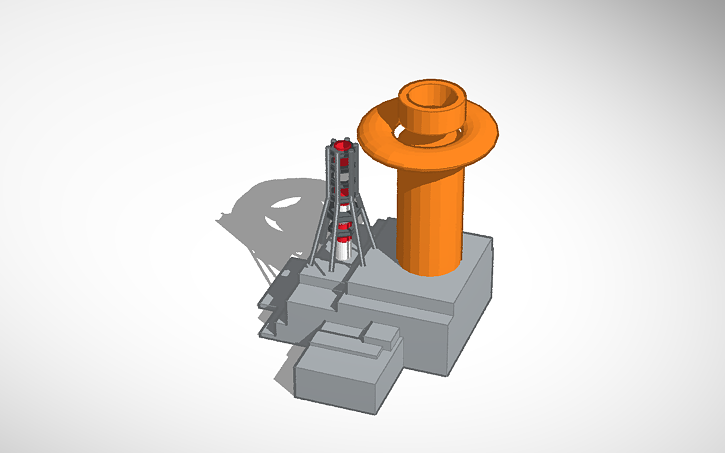 3D design chernobyl nuclear power plant explotion - Tinkercad