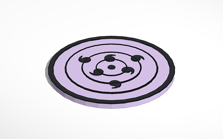 3D design Sasuke's Rinnegan - Tinkercad