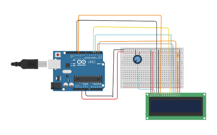 Circuit design CIRCUITO CON DISPLEY - Tinkercad