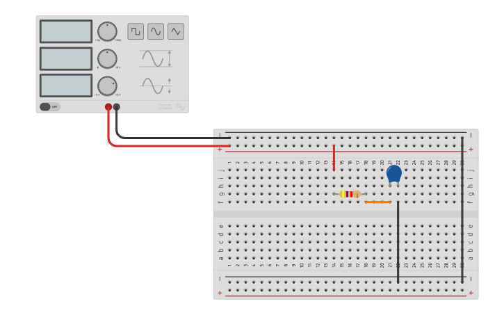 Circuit design Low Pass Filter - Tinkercad