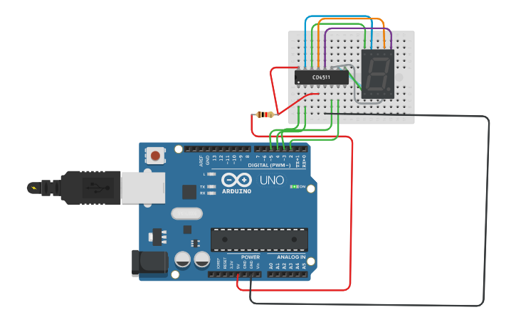 Circuit design Zardasht Hama Salih_48346 7 pieces display with Arduino ...