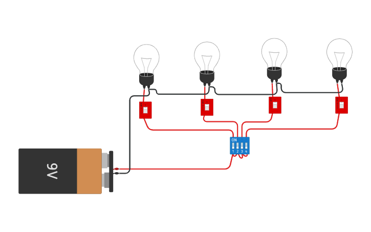 Circuit design lampada - Tinkercad