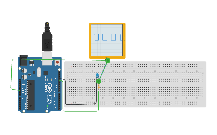 Circuit design Blink Led - Tinkercad
