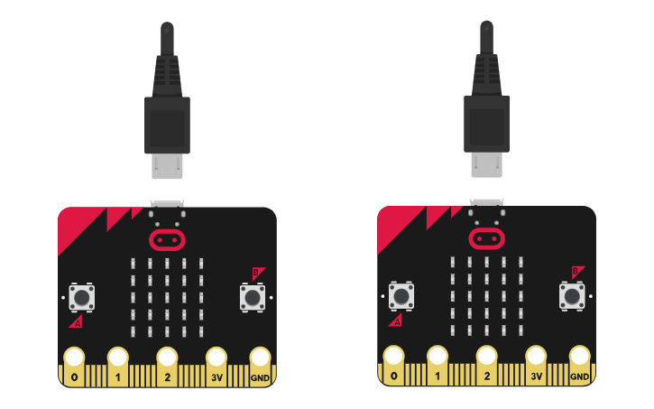 Circuit design Copy of micro:bit animation challenge - Tinkercad