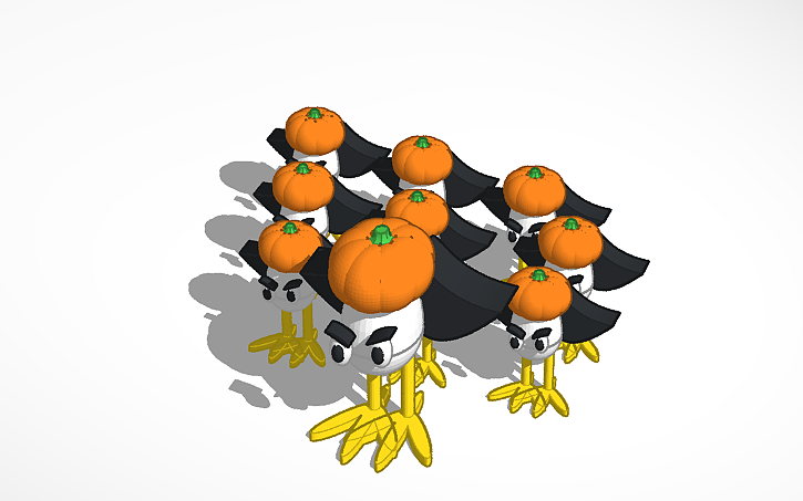 3D design an army of egg man | Tinkercad