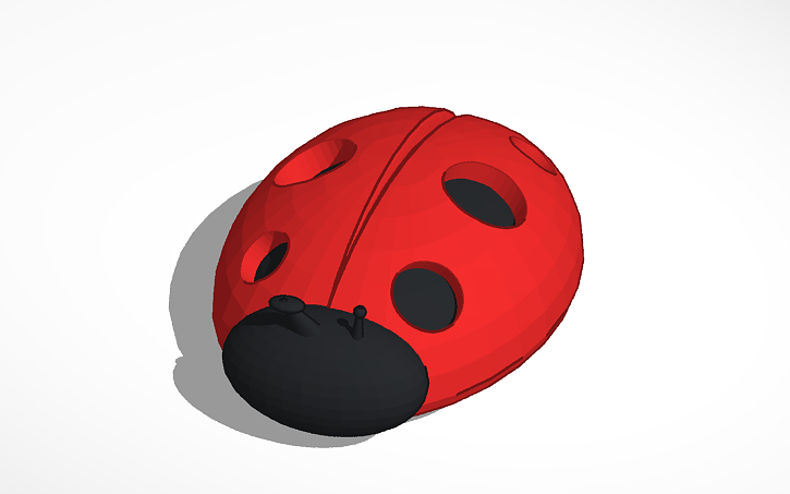 3D design Copy of Ladybug | Tinkercad