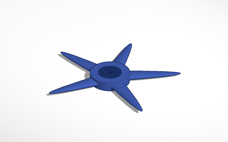 3D design Leah Fan Blade - Tinkercad