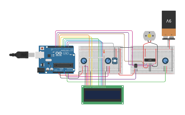 Circuit design Automatic Irrigation System using Arduino - Tinkercad
