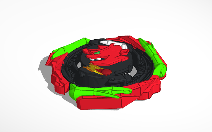 3D design Colossus Ogre Beyblade burst Quadstrike - Tinkercad