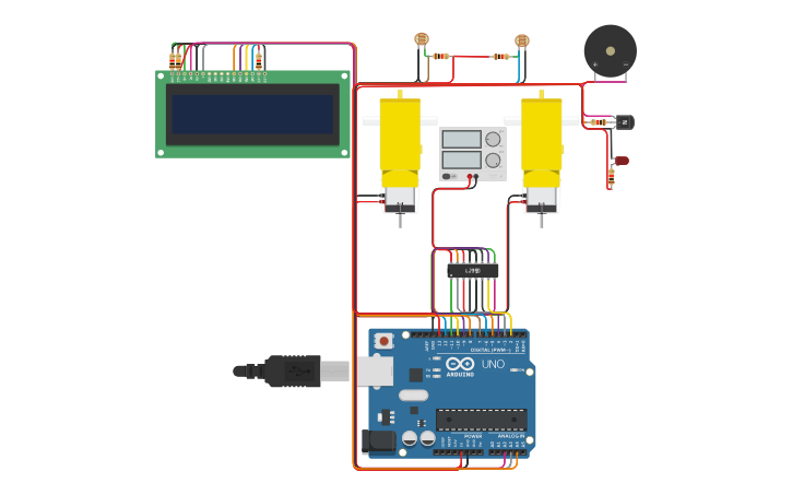 Circuit design PROJETO AGV 2023- HARDWARE - COMPLETO - Tinkercad