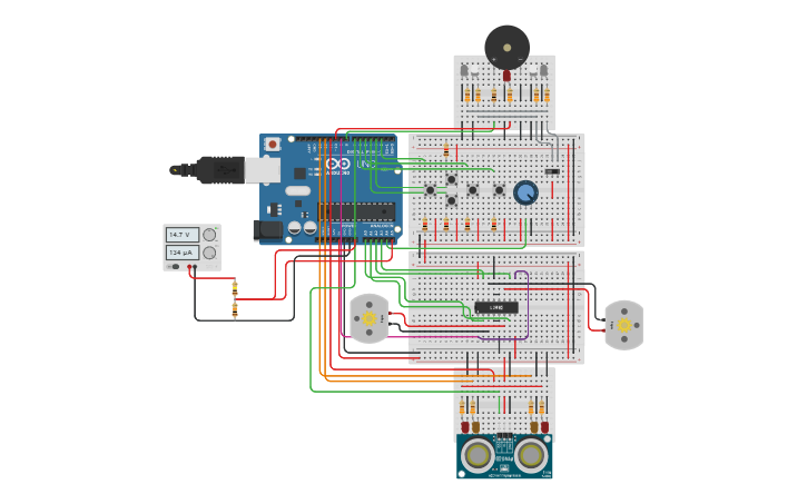 Micro Code Project Circuit design FINAL REQUIREMENT MICRO (code) | Tinkercad