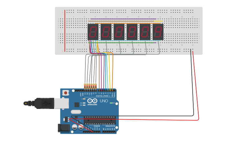 Circuit design Reloj - Tinkercad