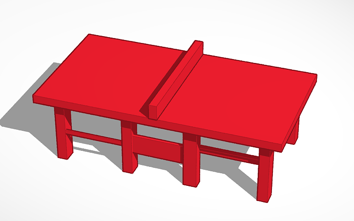 masa tenisi masasi tinkercad