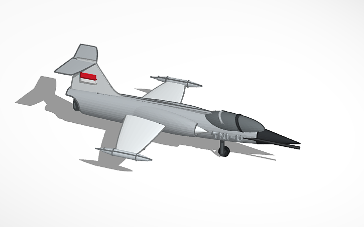 3D design JET AIRLINE (INDO MILLITER) | Tinkercad