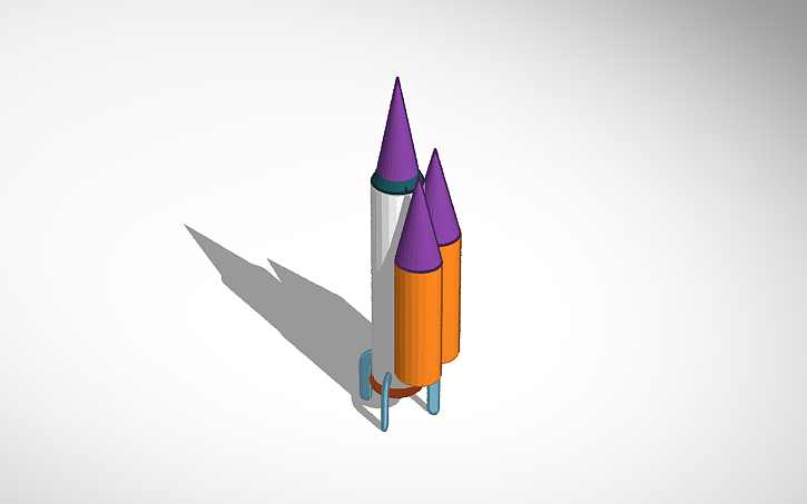3D design uzaya gidecek roket | Tinkercad