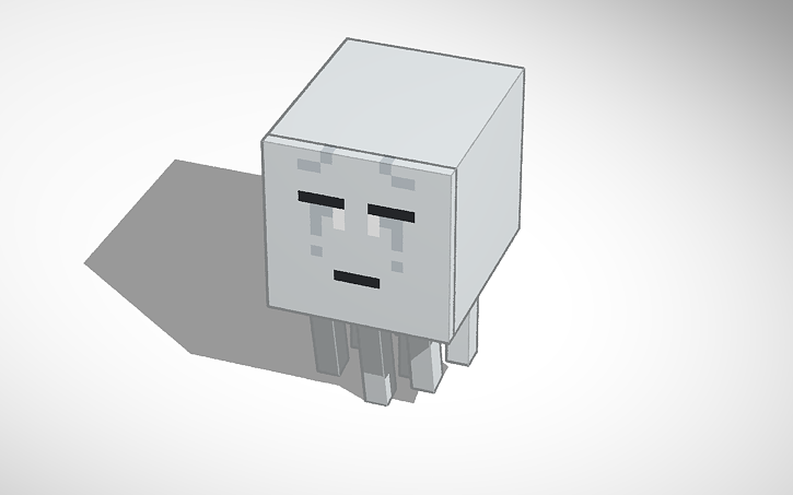 Minecraft Ghast Tinkercad