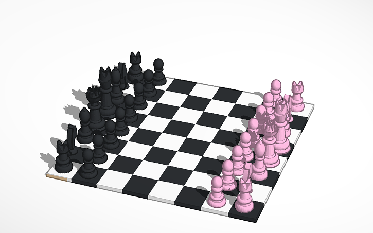 3d Design Chess Game Tinkercad