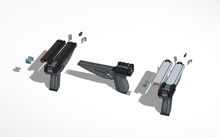 3D design Modular Railgun Pistol | Tinkercad