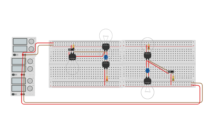 Circuit design Circuito en paralelo - Tinkercad