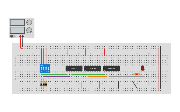 Circuit design punto 8 tp1 | Tinkercad