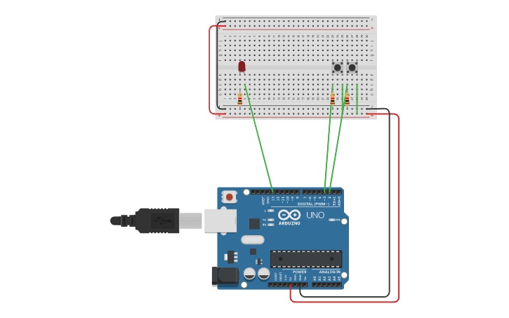 Circuit design Copy of Arduino simulator AND - Tinkercad