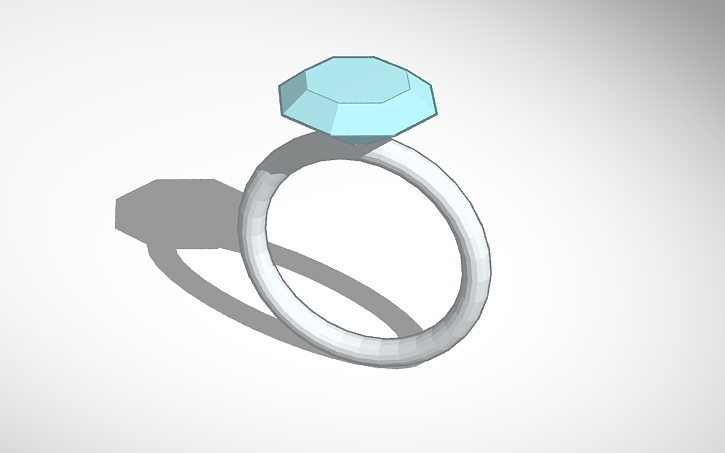 3D design Diamond Ring | Tinkercad