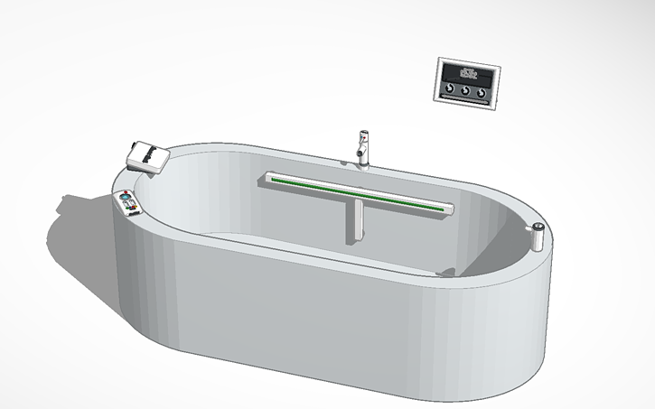 3D design Smart Bath with Devices - Tinkercad