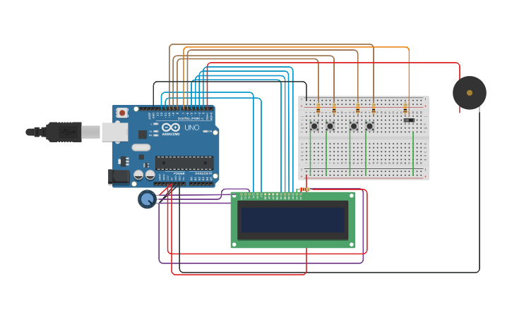 Circuit design Clock - Tinkercad