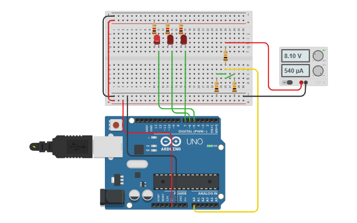 Circuit design P7 - Tinkercad