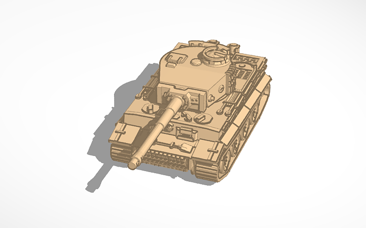 3D design Tiger I - Tinkercad