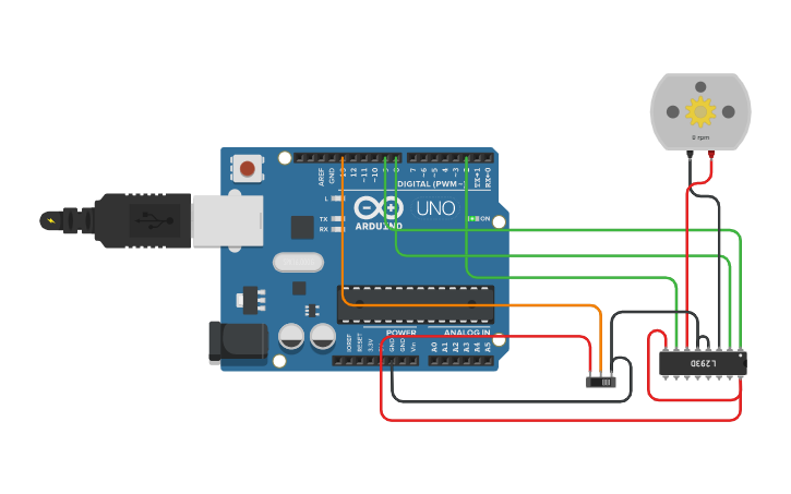 Circuit design Percobaan 4.3 - Tinkercad