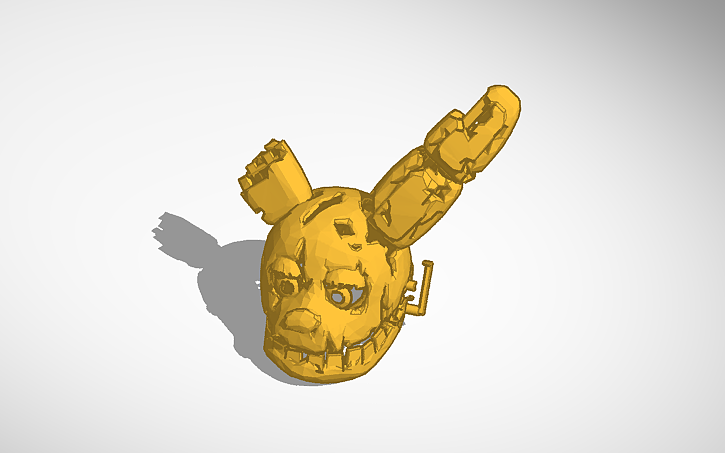 3D design springtrap mascara - Tinkercad