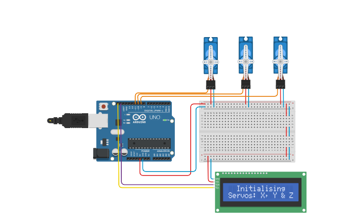 Circuit design Frank Example of I2C LCD with Structures V0.0 - Tinkercad