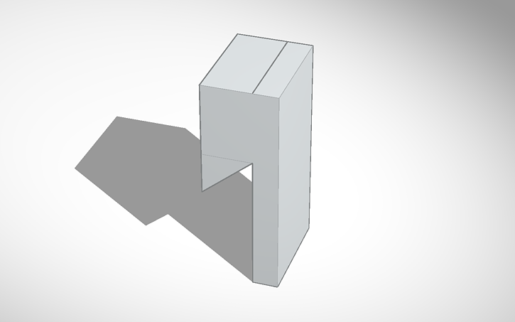 3D design French cleat tool holder - Tinkercad