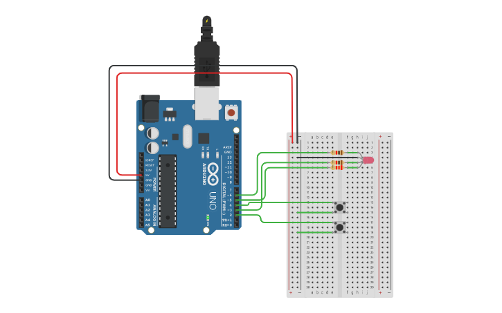 Circuit design IOT - Arduino - Tinkercad