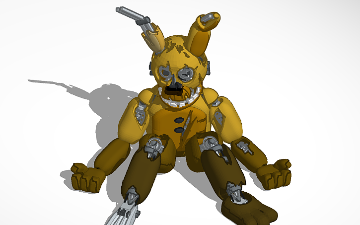 3D design Springbonnie (FNaF3 MINIGAME) - Tinkercad